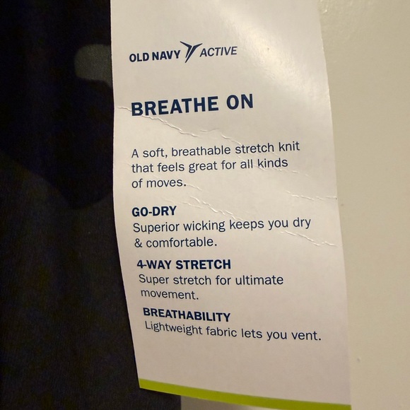 NWT Active Old Navy Breathe On Green Camo Romper - Picture 2 of 3